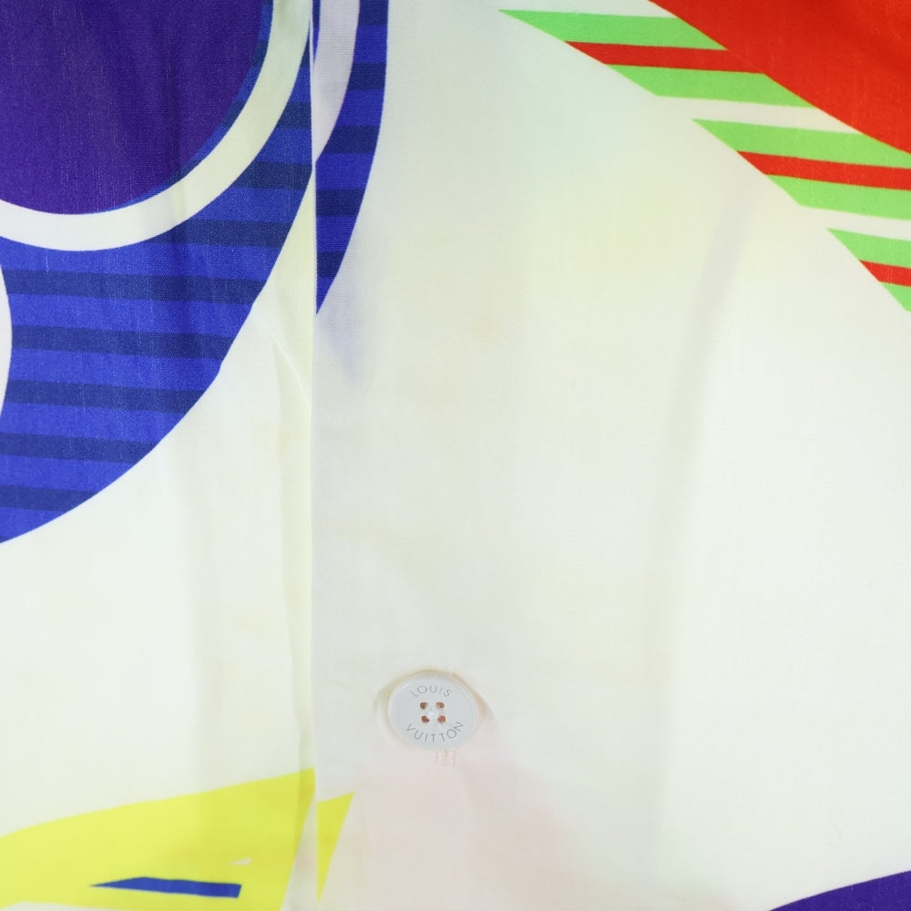 LOUIS VUITTON(ルイヴィトン) 20SS MONOGRAM S/S SHIRT ヴァージルアブロー マルチカラー モノグラムハワイアン 半袖シャツ ホワイト RM202M XGA HJS04W