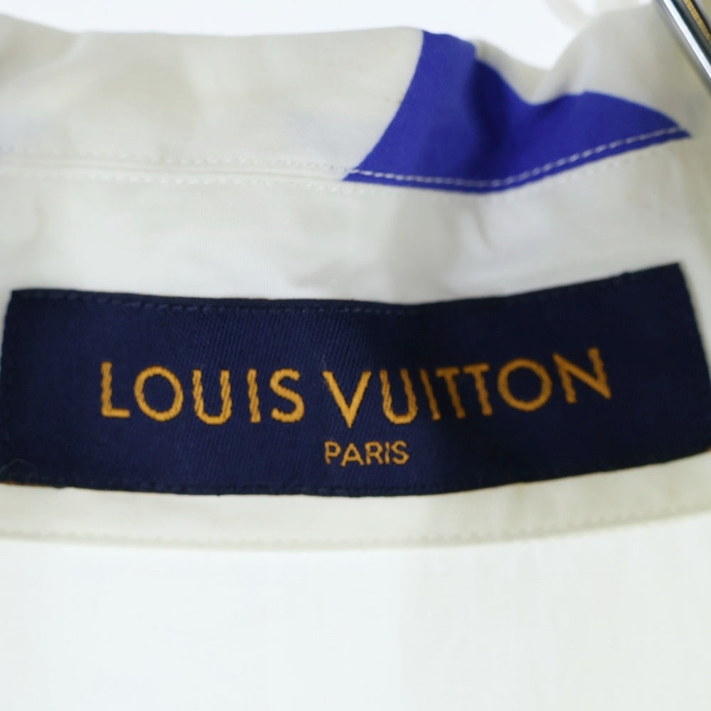 LOUIS VUITTON(ルイヴィトン) 20SS MONOGRAM S/S SHIRT ヴァージルアブロー マルチカラー モノグラムハワイアン 半袖シャツ ホワイト RM202M XGA HJS04W