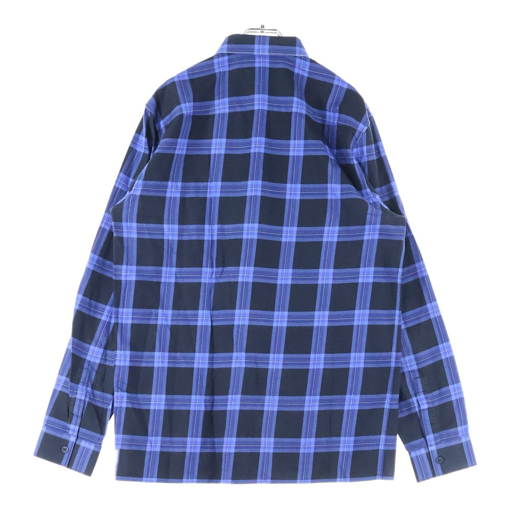 GIVENCHY(ジバンシィ) BD CHECK L/S SHIRT ボタンダウン チェック 長袖シャツ ブルー/ブラック 16J 6256 417