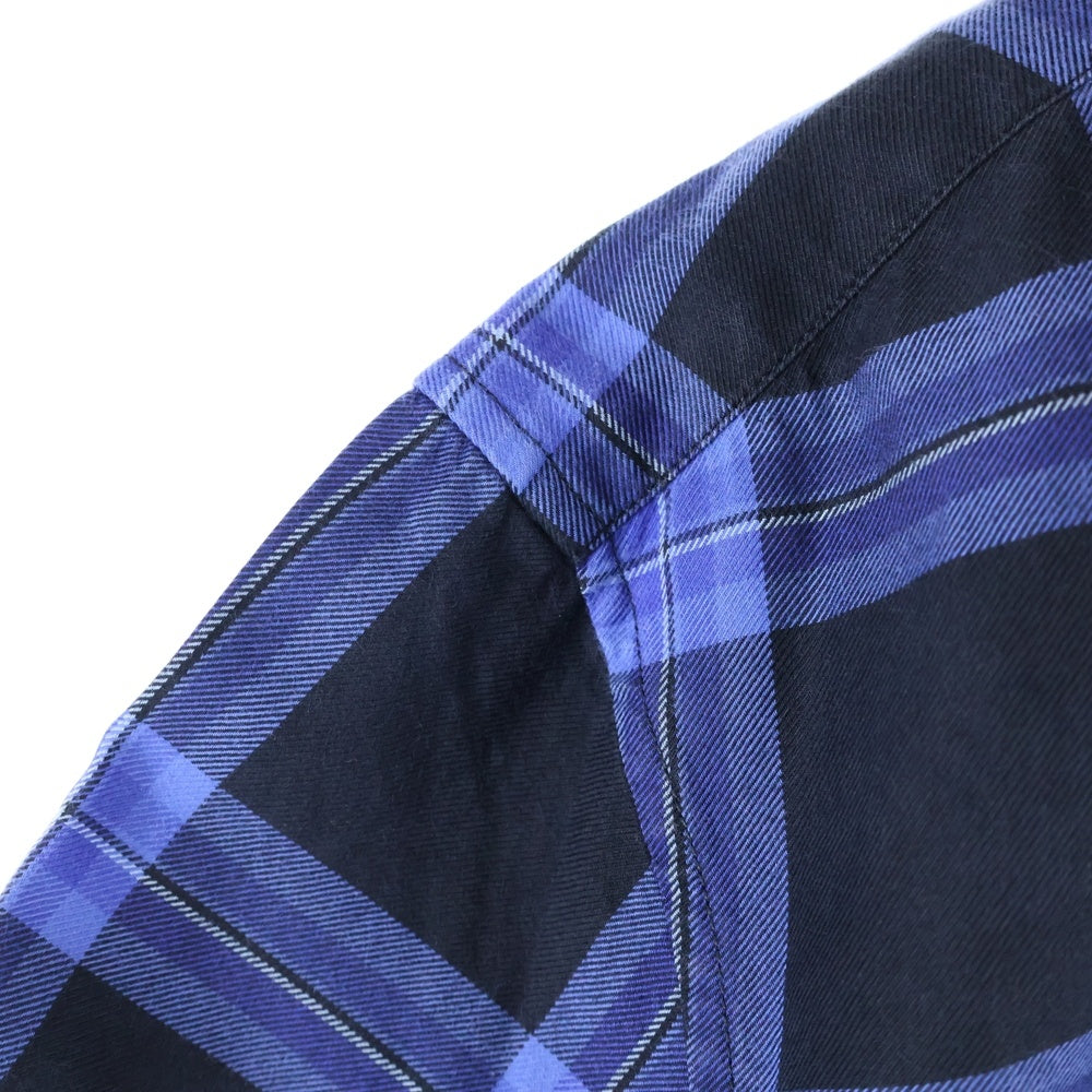 GIVENCHY(ジバンシィ) BD CHECK L/S SHIRT ボタンダウン チェック 長袖シャツ ブルー/ブラック 16J 6256 417