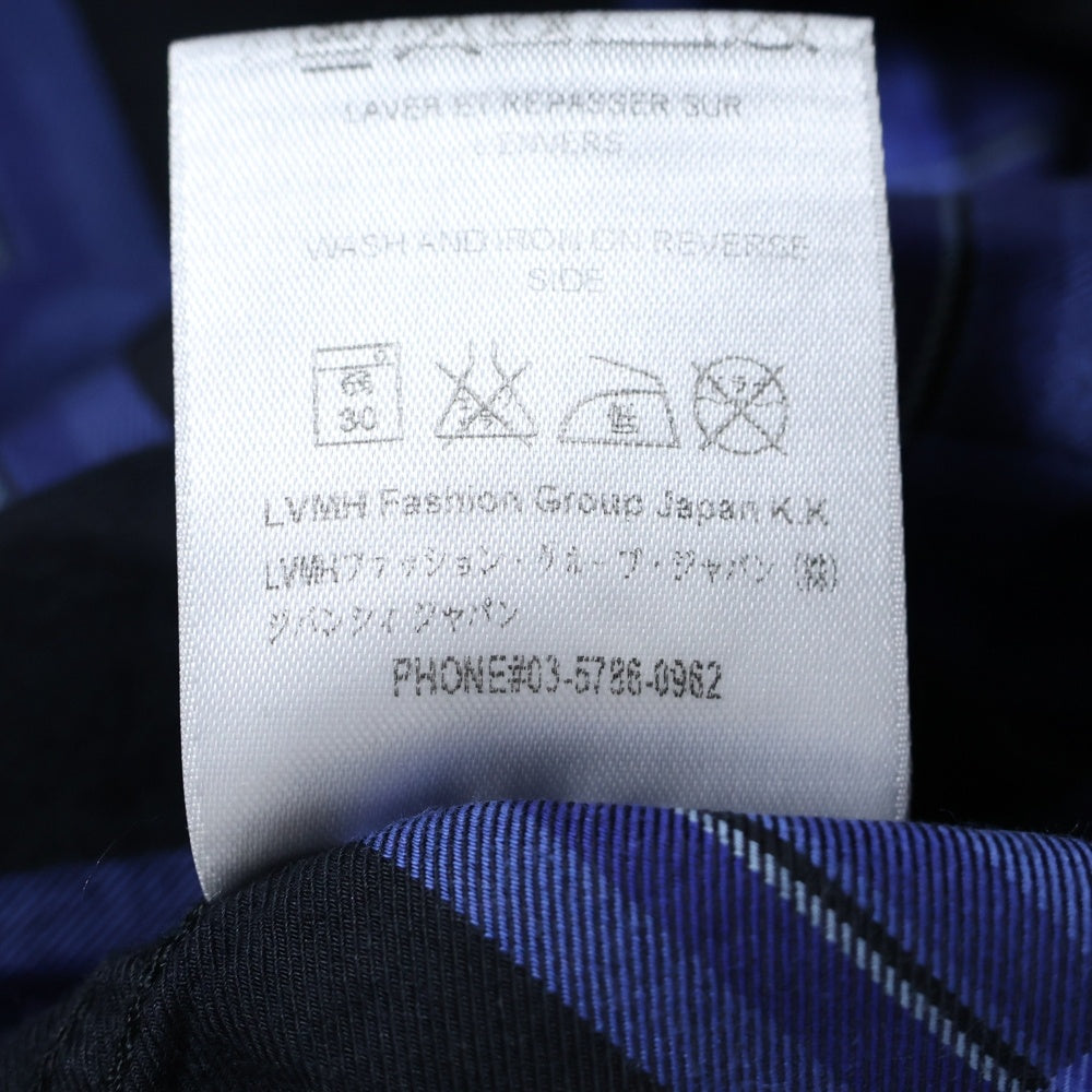 GIVENCHY(ジバンシィ) BD CHECK L/S SHIRT ボタンダウン チェック 長袖シャツ ブルー/ブラック 16J 6256 417