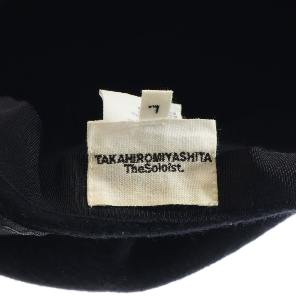 TAKAHIROMIYASHITA The SoloIst.(タカヒロミヤシタザソロイスト) 16AW WOOL HAT ウール ベレー帽 キャップ ブラック 0003AW16