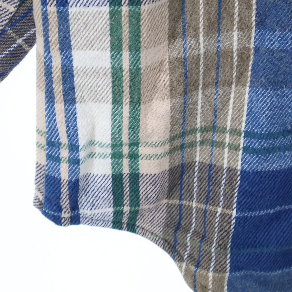 VINTAGE(ヴィンテージ) 70-80s FIVEBROTHER USA TALLMAN CHECK L/S SHIRT チャック 長袖 シャツ ブルー/ブラウン/グリーン