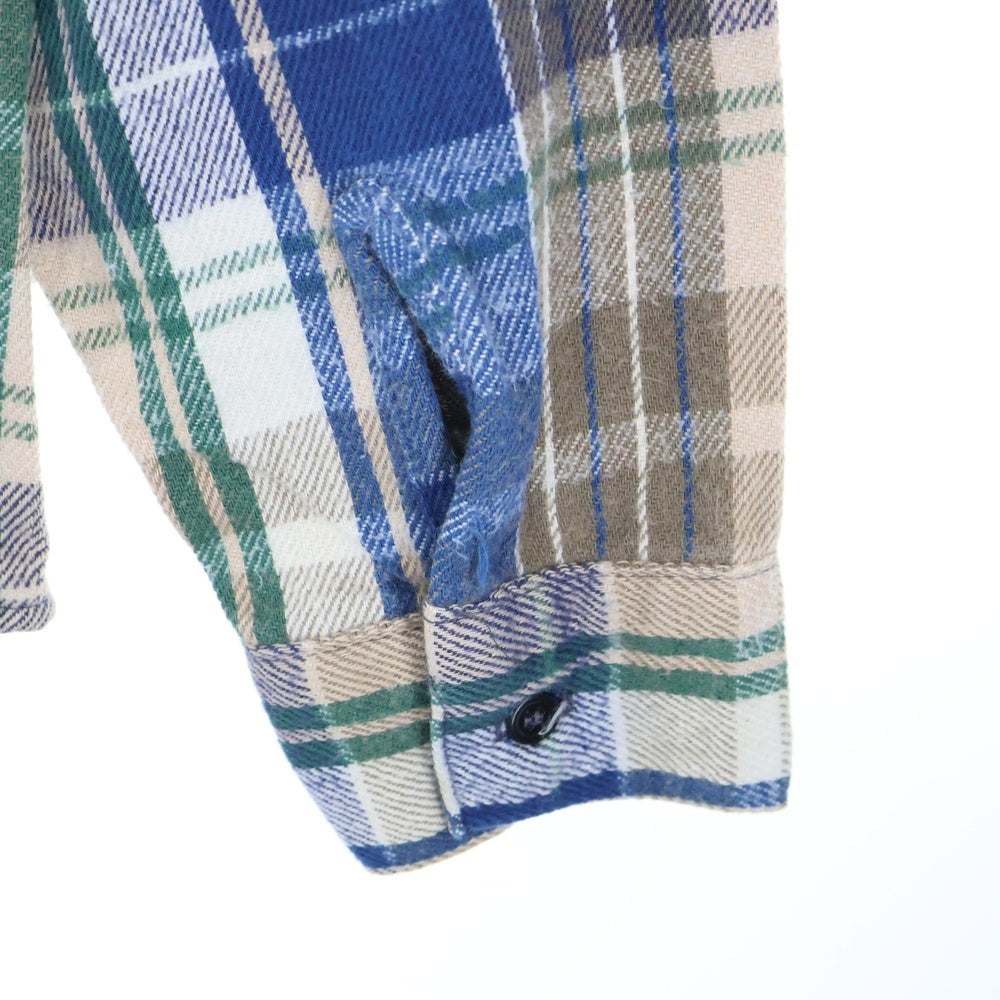 VINTAGE(ヴィンテージ) 70-80s FIVEBROTHER USA TALLMAN CHECK L/S SHIRT チャック 長袖 シャツ ブルー/ブラウン/グリーン