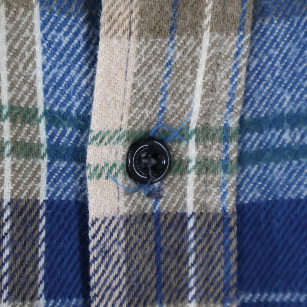 VINTAGE(ヴィンテージ) 70-80s FIVEBROTHER USA TALLMAN CHECK L/S SHIRT チャック 長袖 シャツ ブルー/ブラウン/グリーン