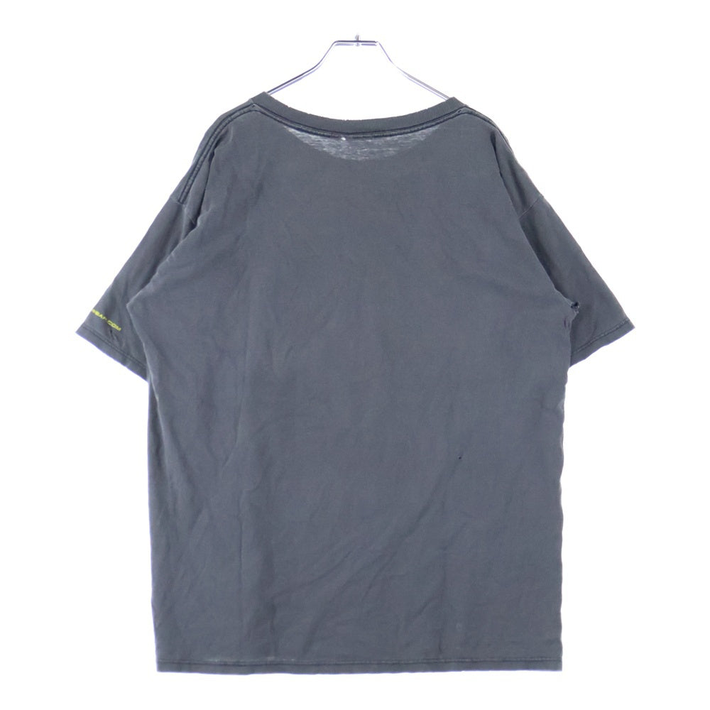 VINTAGE(ヴィンテージ) 00s WU WEAR ウータンクラン フロントプリント 半袖Tシャツ カットソー ブラック