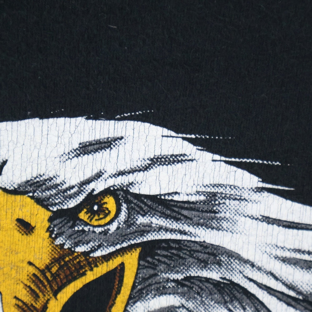 HARLEY DAVIDSON(ハーレーダビッドソン) 90s VINTAGE BARNETT EL PASO TEXAS LESA BLECHLE 1993 鷲 ワシ 両面プリント 半袖Tシャツ カットソー ブラック