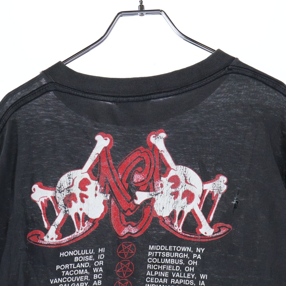 VINTAGE(ヴィンテージ) 80s MOTLEY CRUE DR FEEL GOOD モトリークルー ドクター フィールグッド 半袖Tシャツ カットソー ブラック