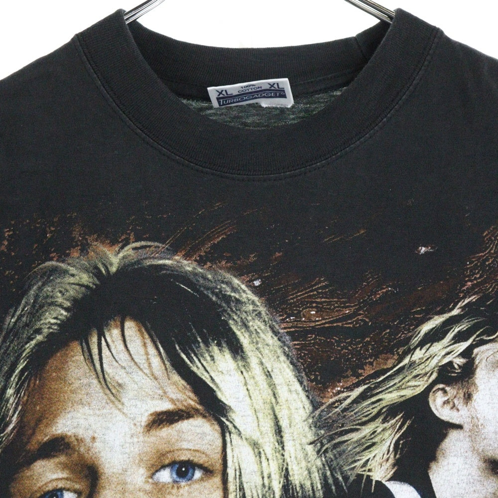 VINTAGE(ヴィンテージ) 90-00s NIRVANA KURT COBAIN BOOTLEG ニルヴァーナ カートコバーン ブート 両面プリントTシャツ 半袖カットソー ブラック