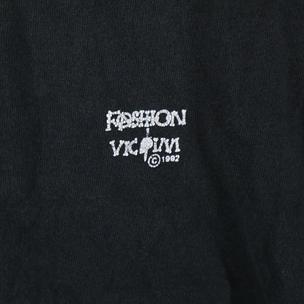 VINTAGE(ヴィンテージ) 90s DEAD HERD FASHION VICTIM スカル ファッションヴィクティム フロントプリント Tシャツ 半袖カットソーブラック