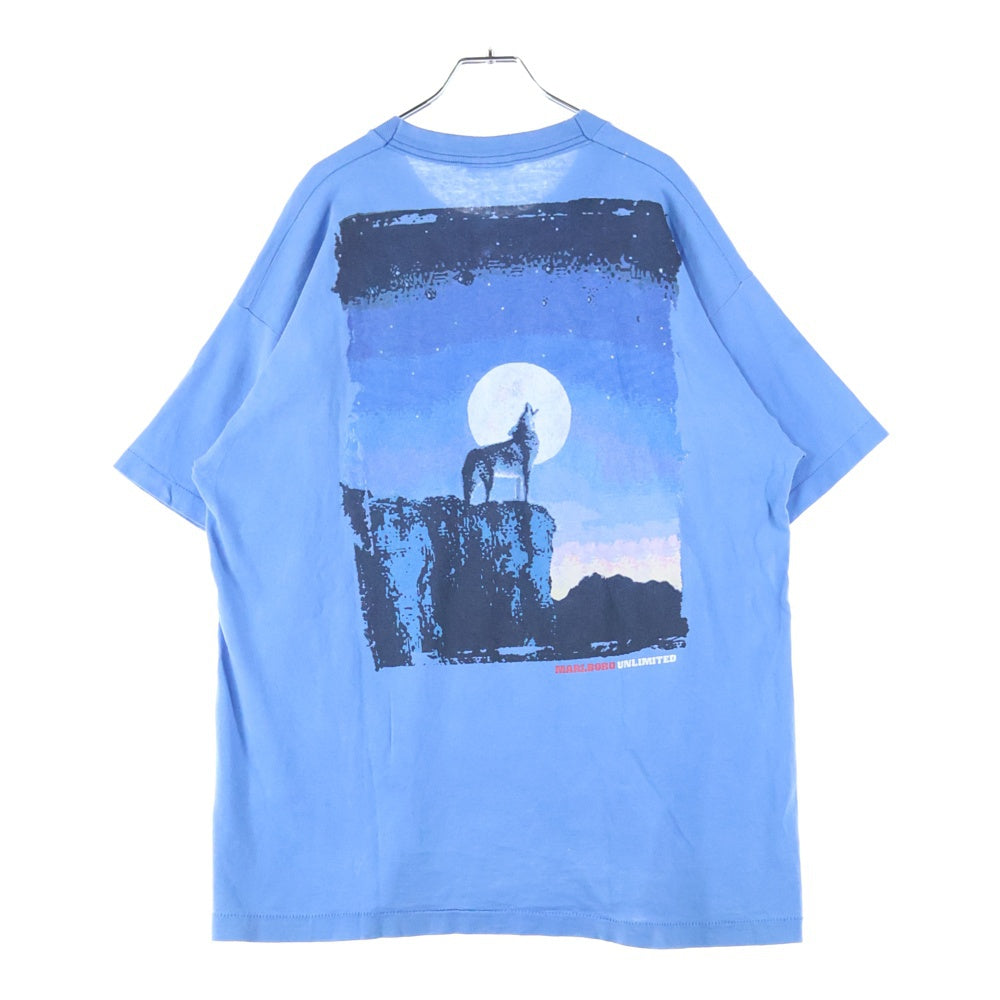 VINTAGE(ヴィンテージ) 90s MARLBORO UNLIMITED COYOTE POCKET TEE マルボロ Tシャツ 半袖カットソー ブルー