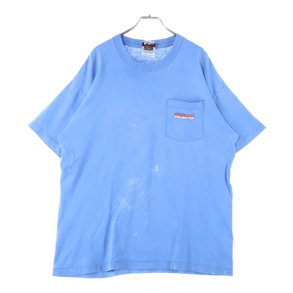 VINTAGE(ヴィンテージ) 90s MARLBORO UNLIMITED COYOTE POCKET TEE マルボロ Tシャツ 半袖カットソー ブルー