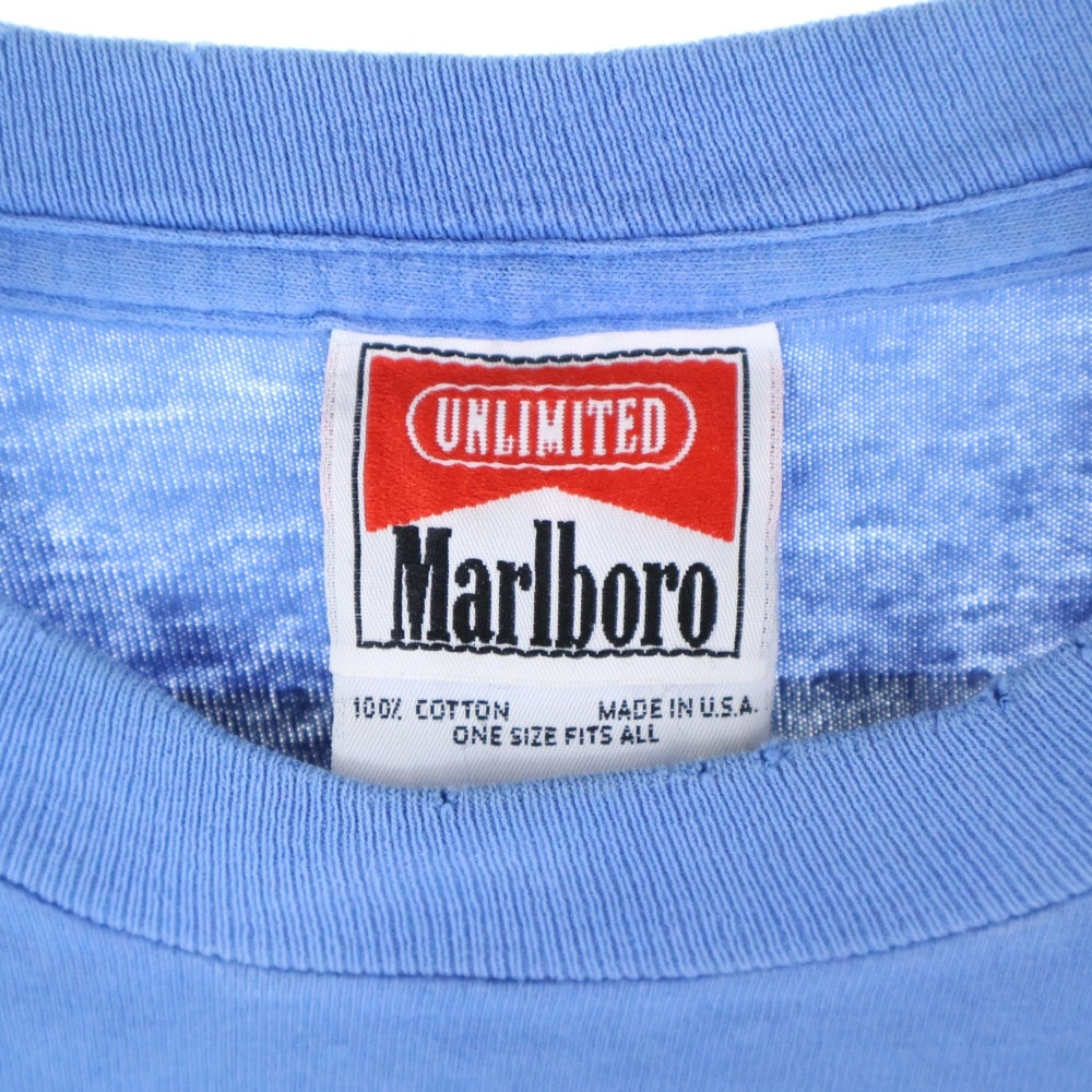 VINTAGE(ヴィンテージ) 90s MARLBORO UNLIMITED COYOTE POCKET TEE マルボロ Tシャツ 半袖カットソー ブルー