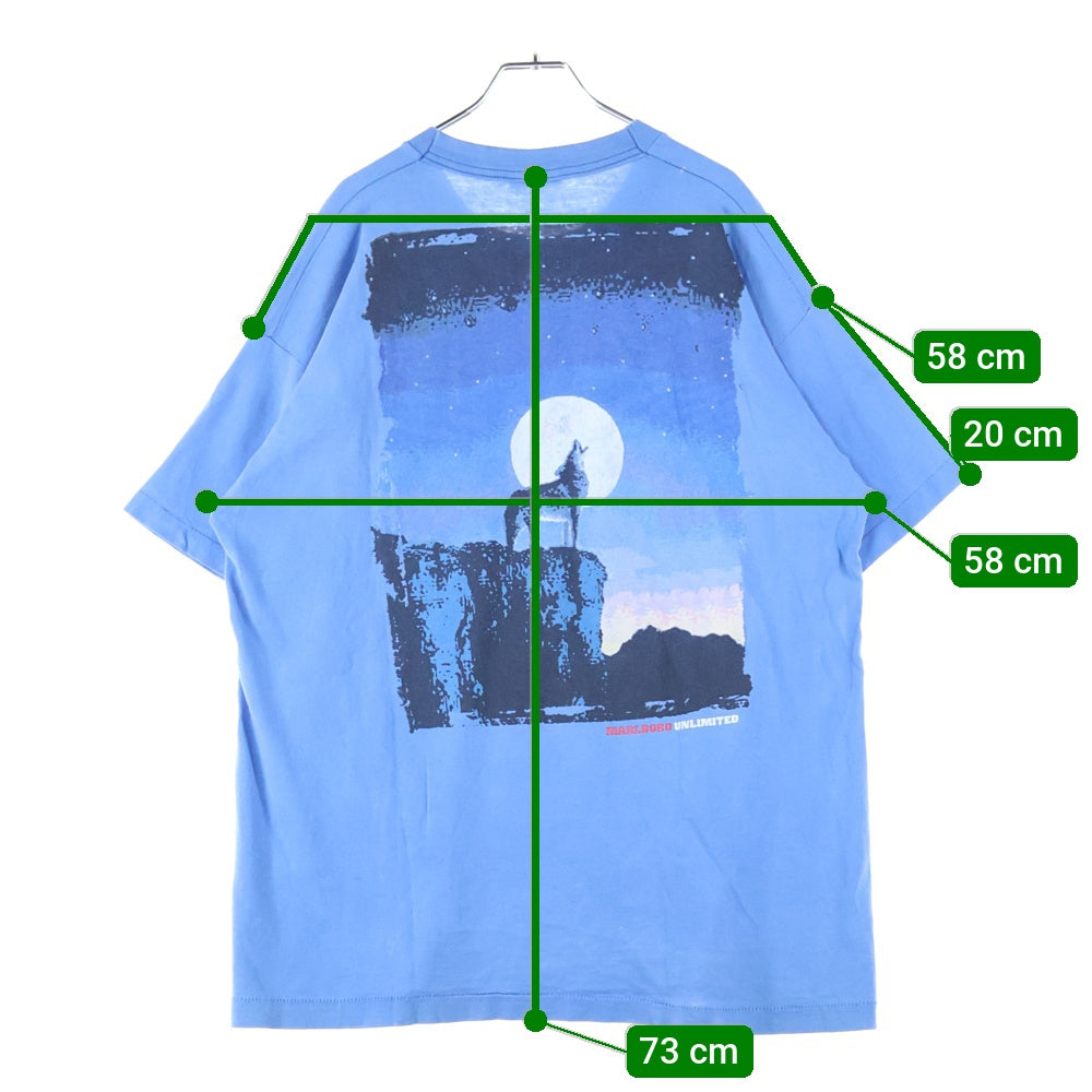 VINTAGE(ヴィンテージ) 90s MARLBORO UNLIMITED COYOTE POCKET TEE マルボロ Tシャツ 半袖カットソー ブルー