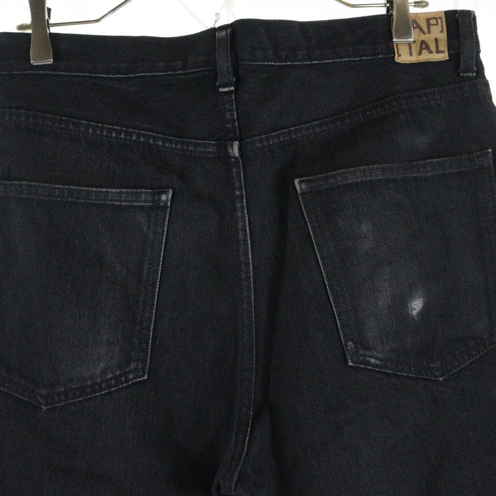 KAPITAL(キャピタル) OKABELLBO ブーツカットパンツ デニムパンツ K2112LP825 ブラック
