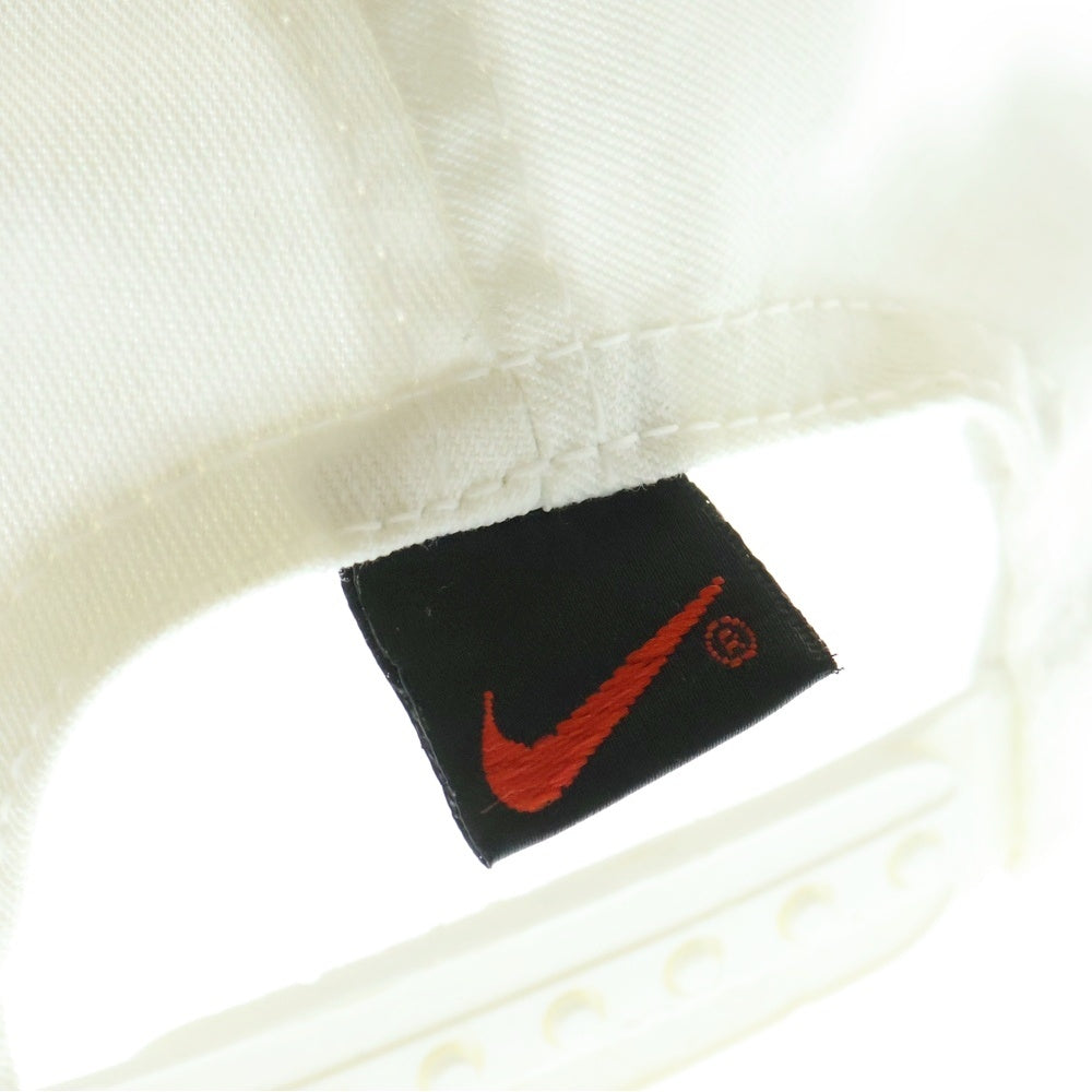 NIKE(ナイキ) 90-00s USA アメリカ製 ロゴ 刺繍 帽子 キャップ ホワイト/ブルー