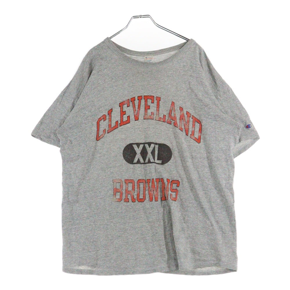 CHAMPION(チャンピオン) 80s CLEVELAND BROWNS トリコタグ 半袖Tシャツ カットソー グレー