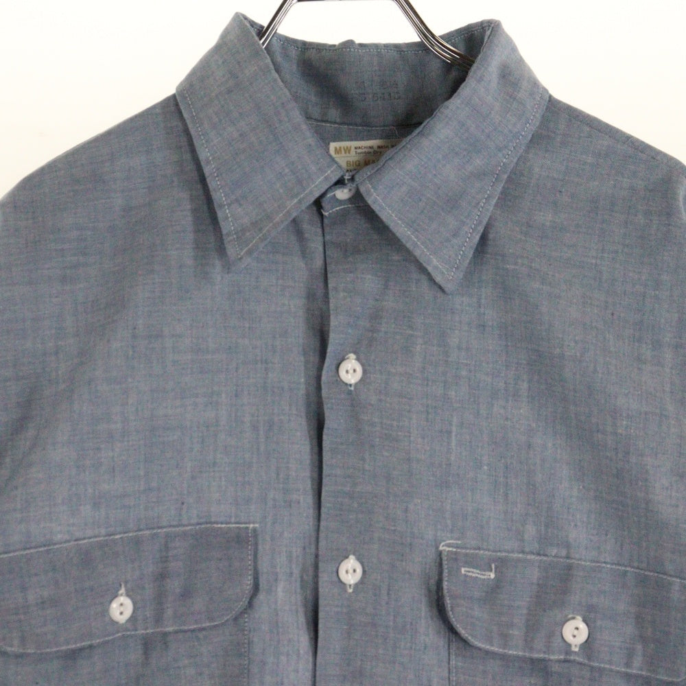 VINTAGE(ヴィンテージ) 70s BIG MAC JC PENNY CHAMBRAY L/S SHIRT 長袖シャツ ブルー