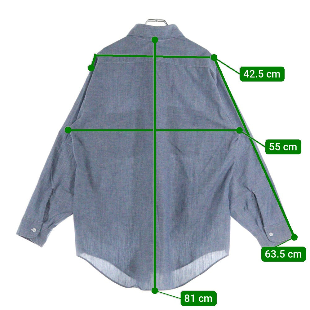 VINTAGE(ヴィンテージ) 70s BIG MAC JC PENNY CHAMBRAY L/S SHIRT 長袖シャツ ブルー