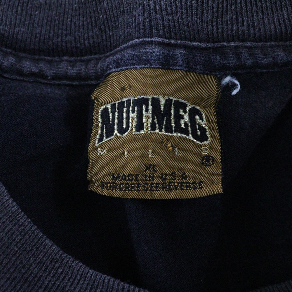 VINTAGE(ヴィンテージ) 90s NUTMEG CHICAGO BULLS TRIPLE THREAT シカゴ ブルス 半袖Tシャツ カットソー ブラック
