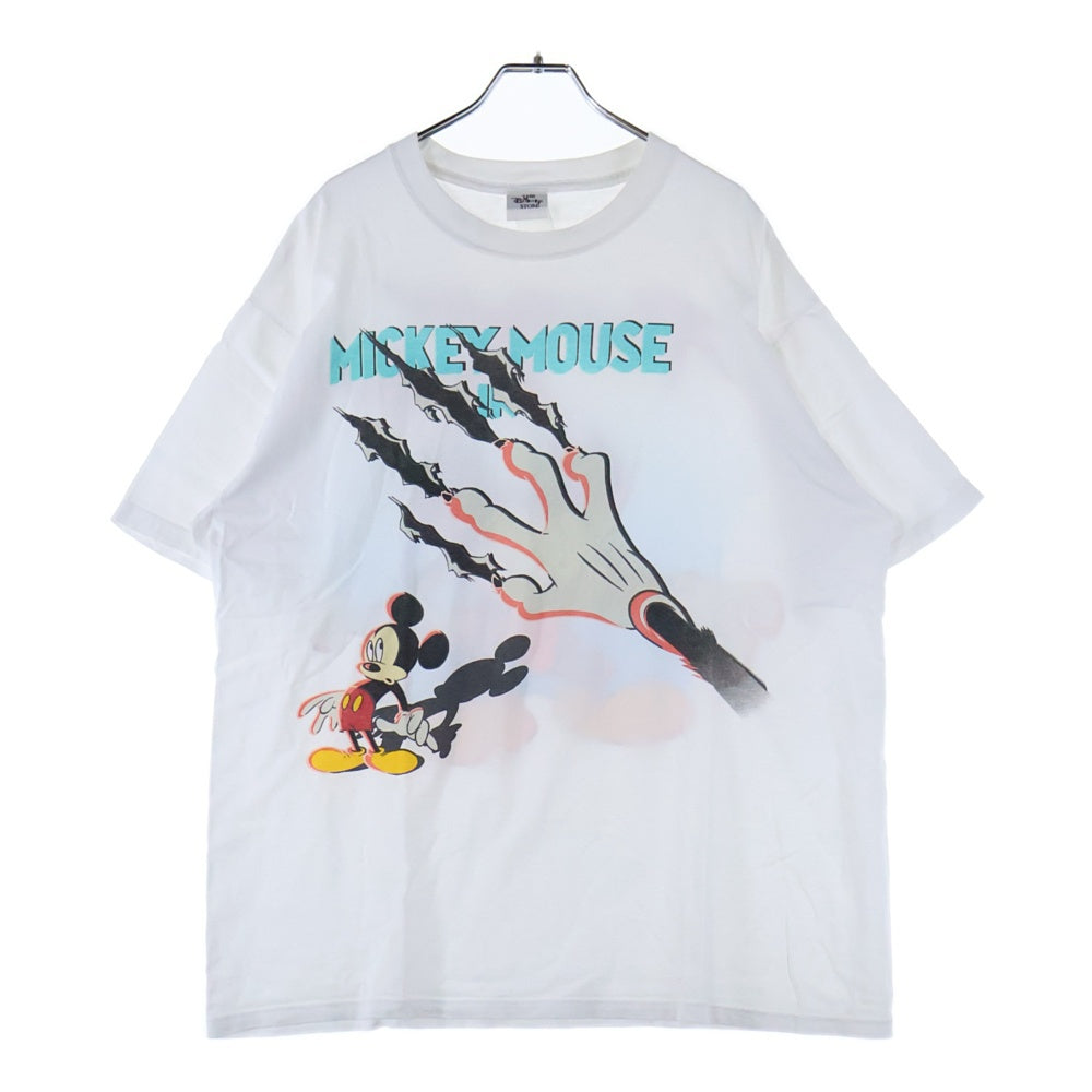 VINTAGE(ヴィンテージ) 90s Mickey Mouse Runaway Brain ランナウェイブレイン 両面プリント 半袖Tシャツ カットソー ホワイト