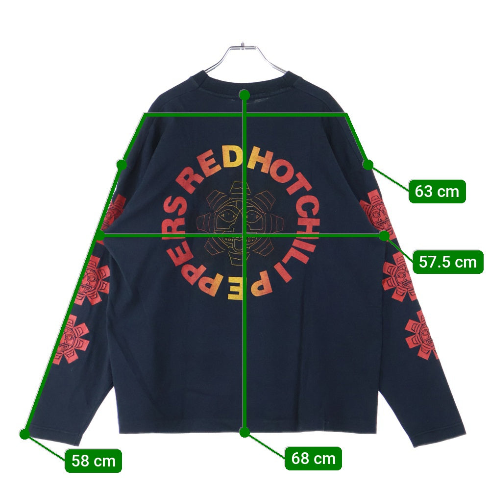 VINTAGE(ヴィンテージ) 90s RED HOT CHILI PEPPERS LS TEE レッドホットチリペッパーズ ブートレグ 両面プリント長袖Tシャツ 長袖カットソー ブラック