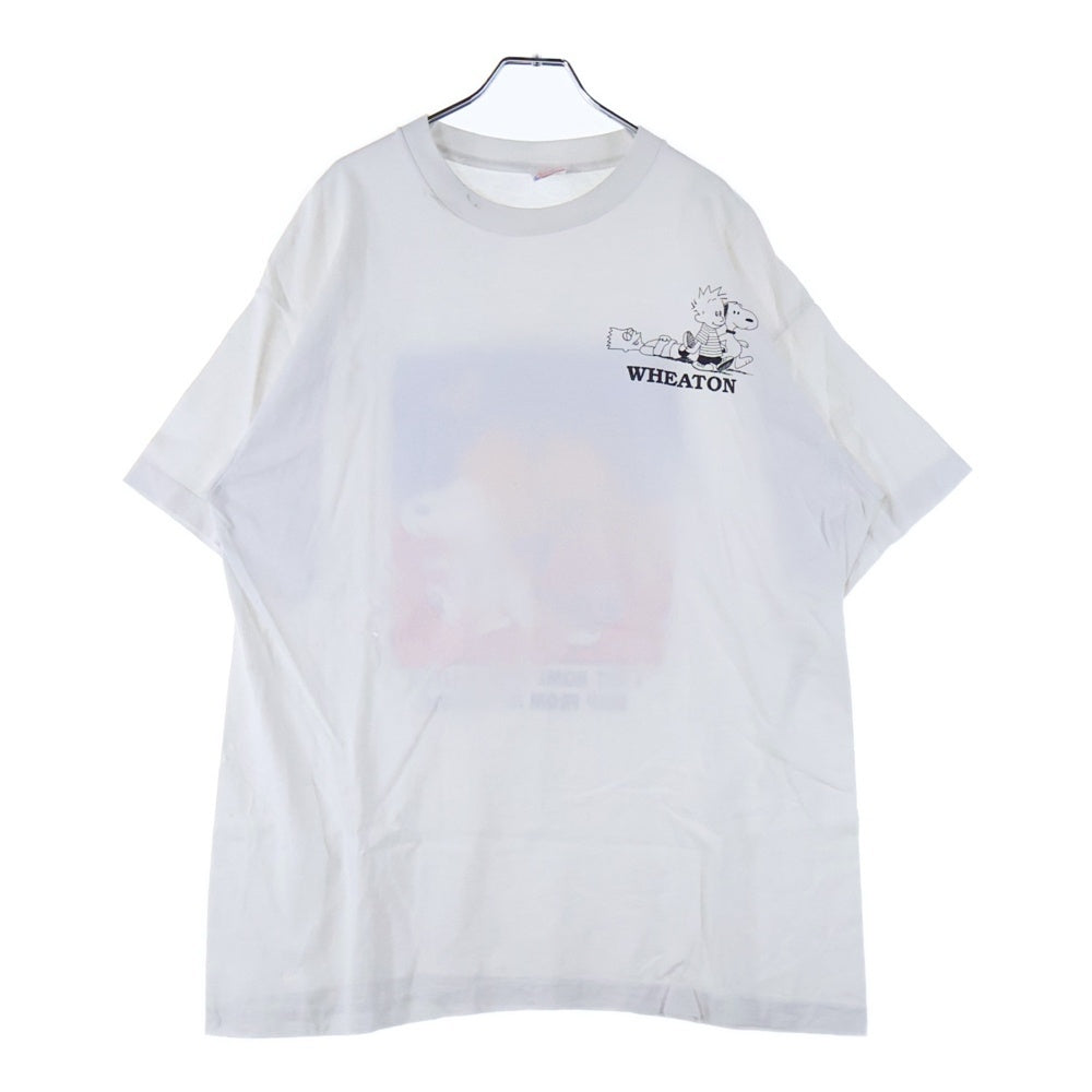 VINTAGE(ヴィンテージ) 90s I Get Home With A Little Help From My Friends 両面プリント半袖Tシャツ カットソー ホワイト