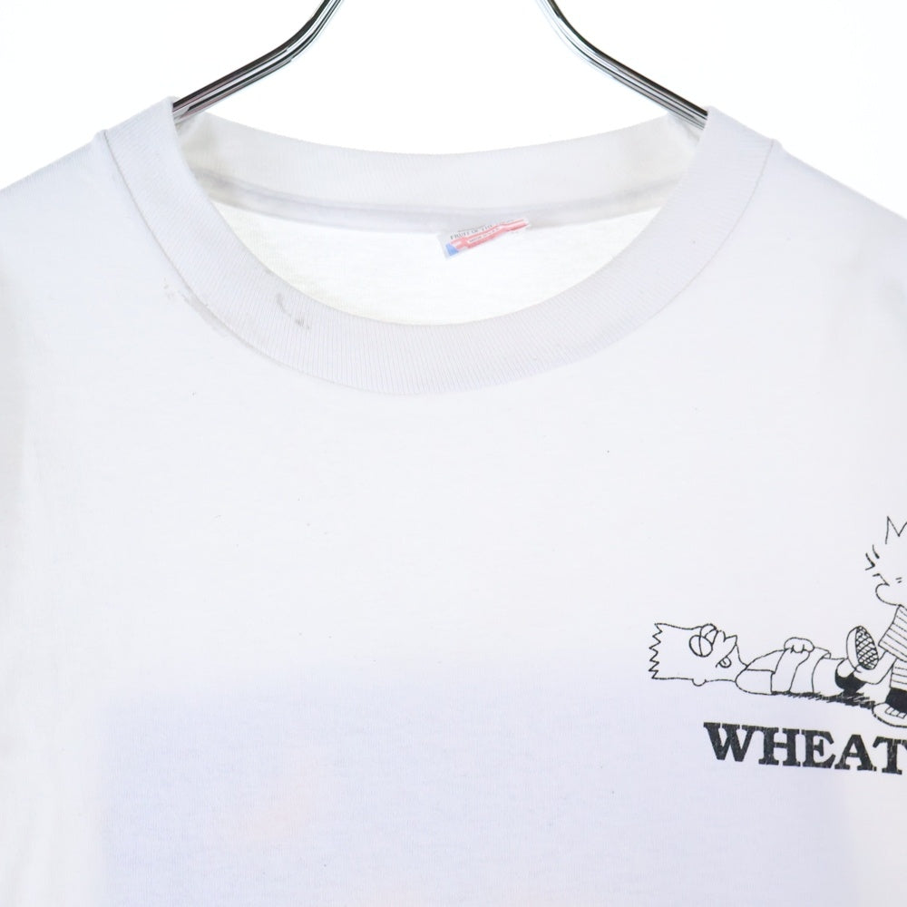 VINTAGE(ヴィンテージ) 90s I Get Home With A Little Help From My Friends 両面プリント半袖Tシャツ カットソー ホワイト