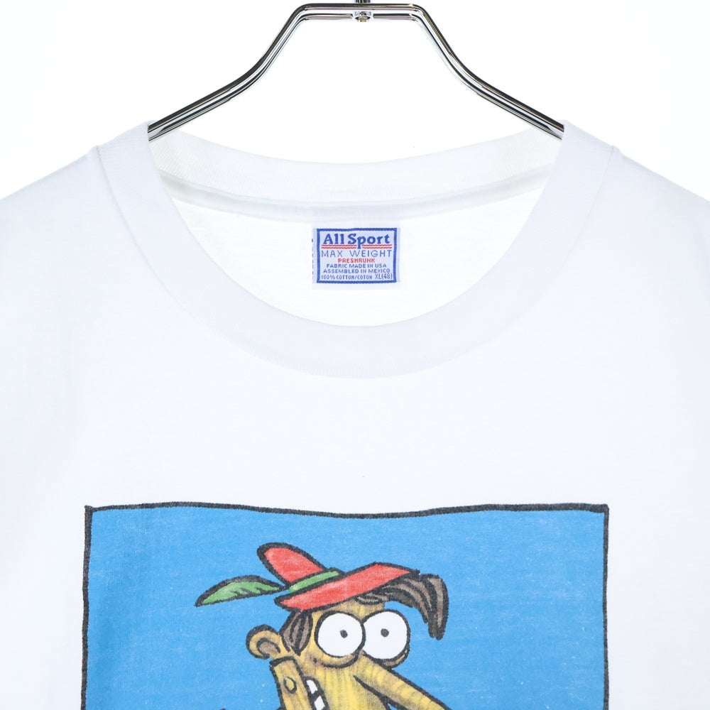 VINTAGE(ヴィンテージ) 90ー00s Mike Geters Pinocchio TEE ピノキオ フロントプリント半袖Tシャツ カットソー ホワイト