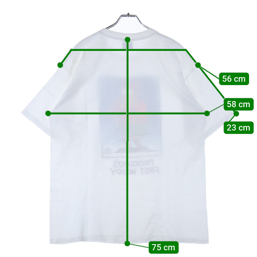 VINTAGE(ヴィンテージ) 90ー00s Mike Geters Pinocchio TEE ピノキオ フロントプリント半袖Tシャツ カットソー ホワイト