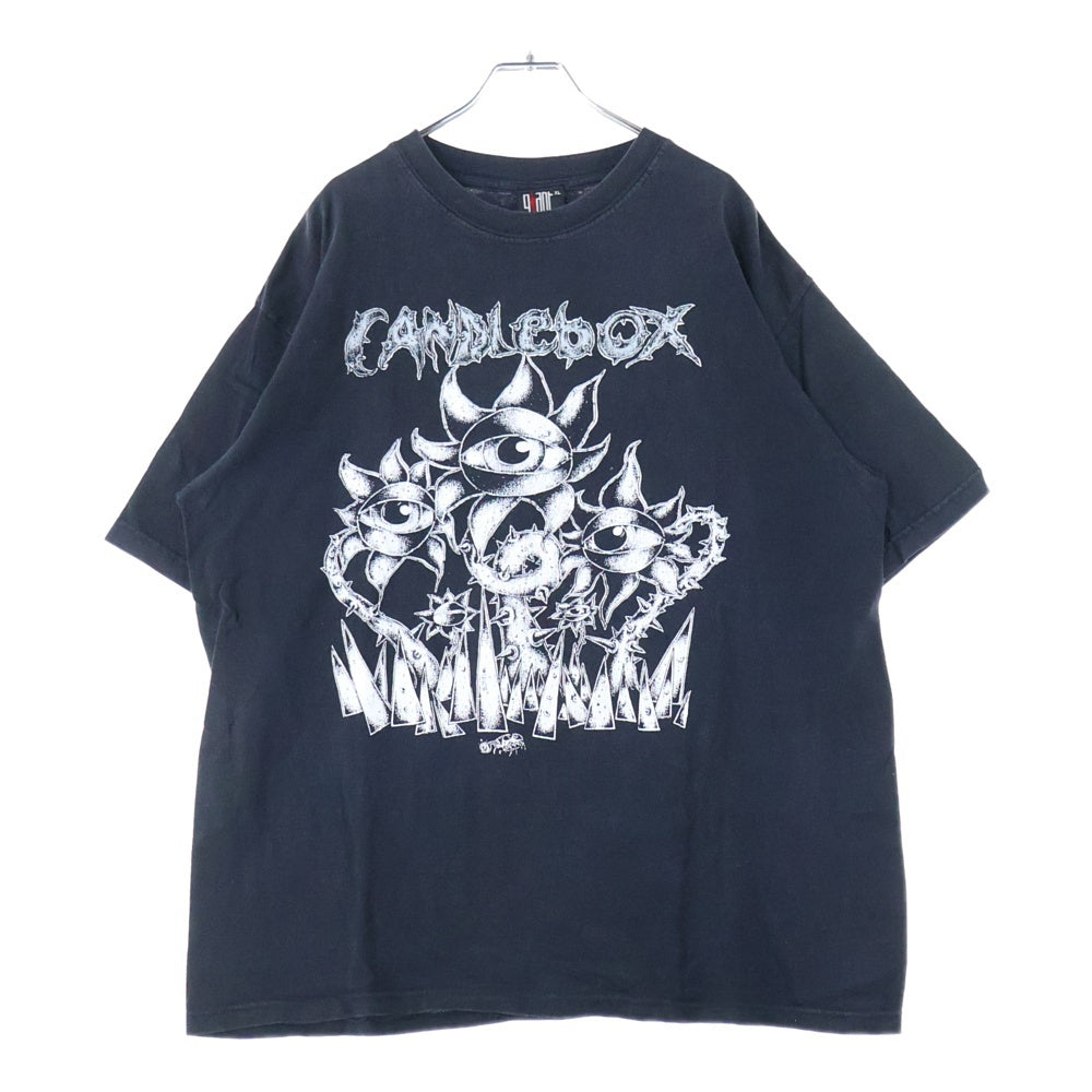 VINTAGE(ヴィンテージ) 90s CANDLEBOX TEE フロントプリント半袖Tシャツ カットソー ブラック