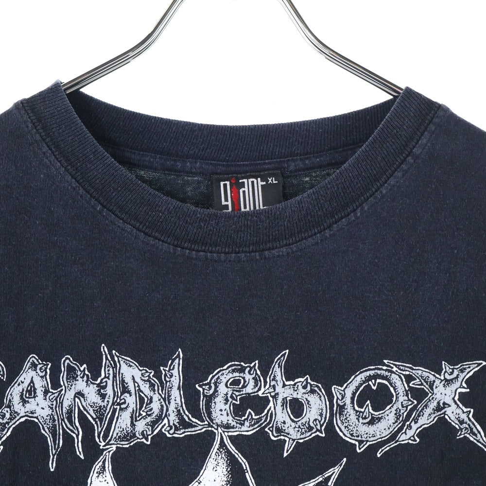 VINTAGE(ヴィンテージ) 90s CANDLEBOX TEE フロントプリント半袖Tシャツ カットソー ブラック