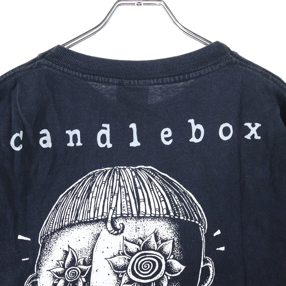 VINTAGE(ヴィンテージ) 90s CANDLEBOX TEE フロントプリント半袖Tシャツ カットソー ブラック
