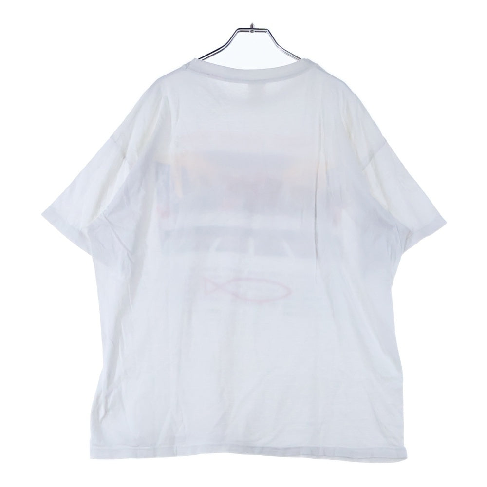 VINTAGE(ヴィンテージ) 90s Jesus Loves You TEE ジーザス 最後の晩餐 フロントプリント半袖Tシャツ カットソー ホワイト