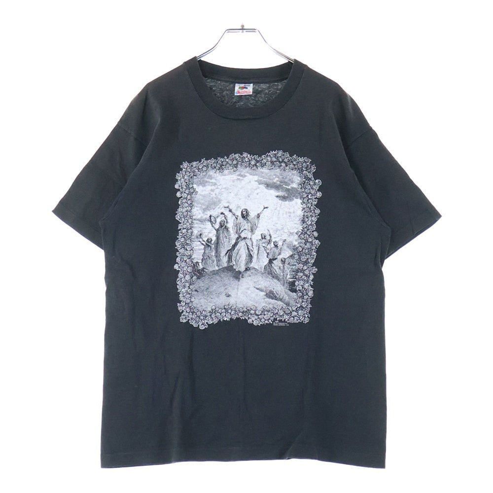 VINTAGE(ヴィンテージ) 90s ART TEE アート フロントプリント半袖Tシャツ カットソー ブラック