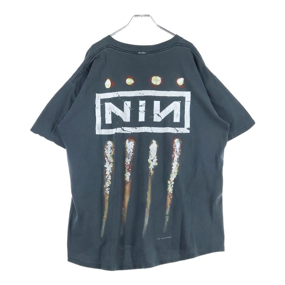 VINTAGE(ヴィンテージ) 90s NINE INCH NAILS THE DOWNWARD SPIRAL ナインインチネイルズ ダウンワードスパイラル 半袖Tシャツ バンT ブラック