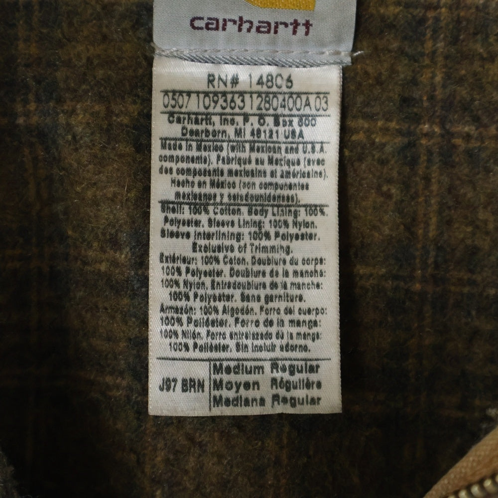 CARHARTT(カーハート) 00s デトロイト コットン ダック ジャケット ブラウン