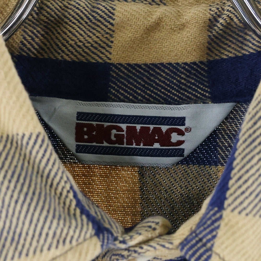 VINTAGE(ヴィンテージ) 90s BIG MAC ビックマック 長袖 シャツ ブルー