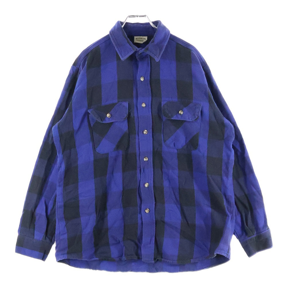 VINTAGE(ヴィンテージ) 80ー90s FIVE BROTHERS ファイブブラザーズ 長袖 シャツ ネイビー