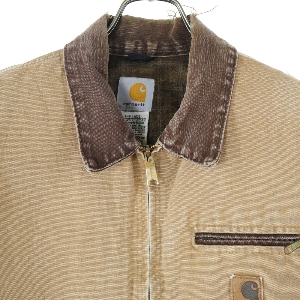 CARHARTT(カーハート) 00s デトロイト コットン ダック ジャケット ブラウン