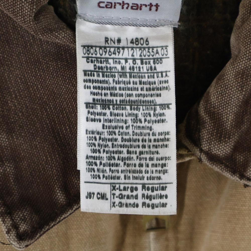 CARHARTT(カーハート) 00s デトロイト コットン ダック ジャケット ブラウン