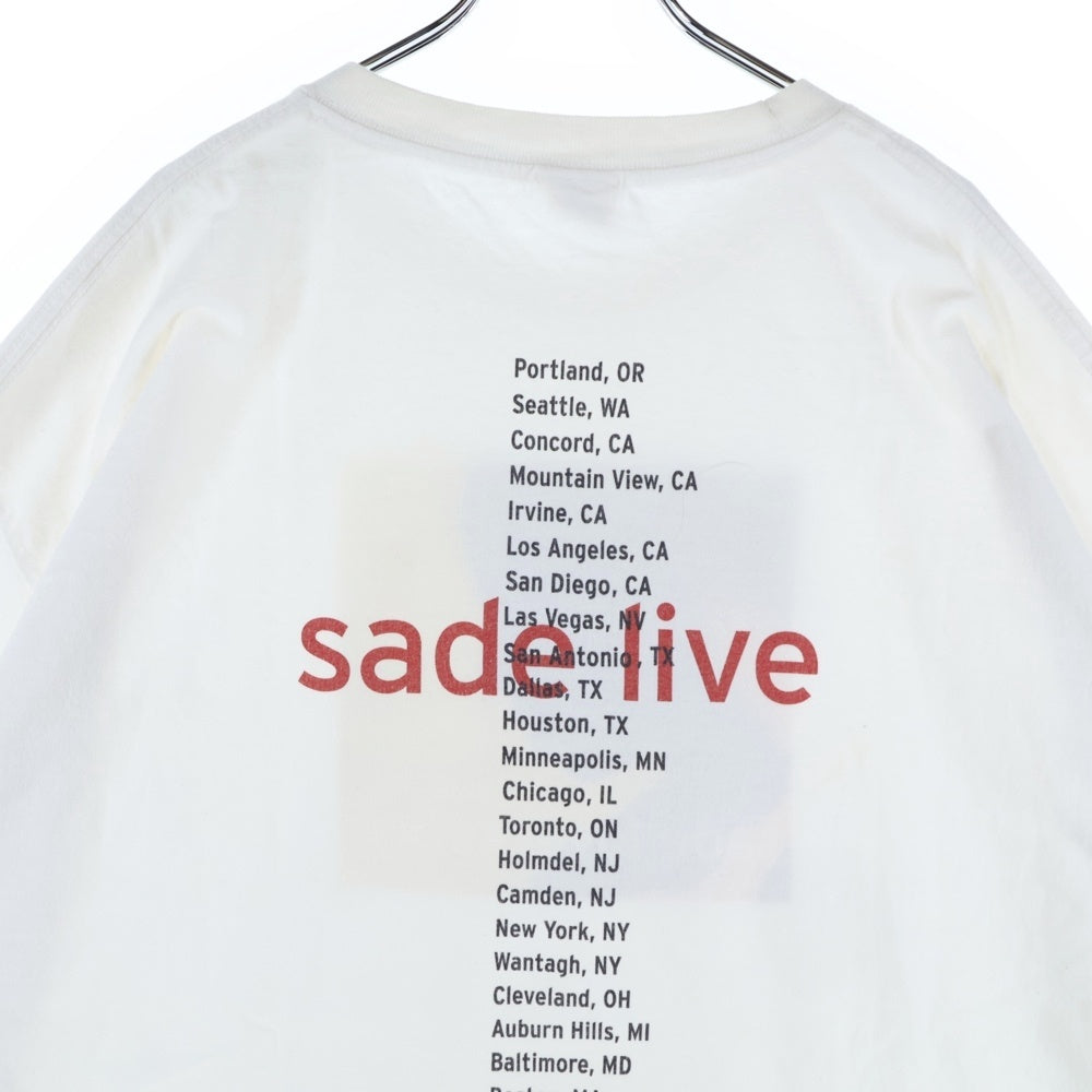 VINTAGE(ヴィンテージ) 00s SADE LOVER ROCK TOUR 2001 シャーデー ラバーロックツアー 両面プリント Tシャツ 半袖カットソー ホワイト