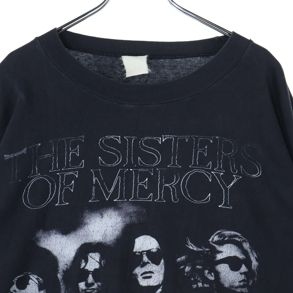 VINTAGE(ヴィンテージ) 90s THE SISTER OF MERCY L/S シスターオブマシーン フロント アーム プリント Tシャツ 長袖カットソー ブラック