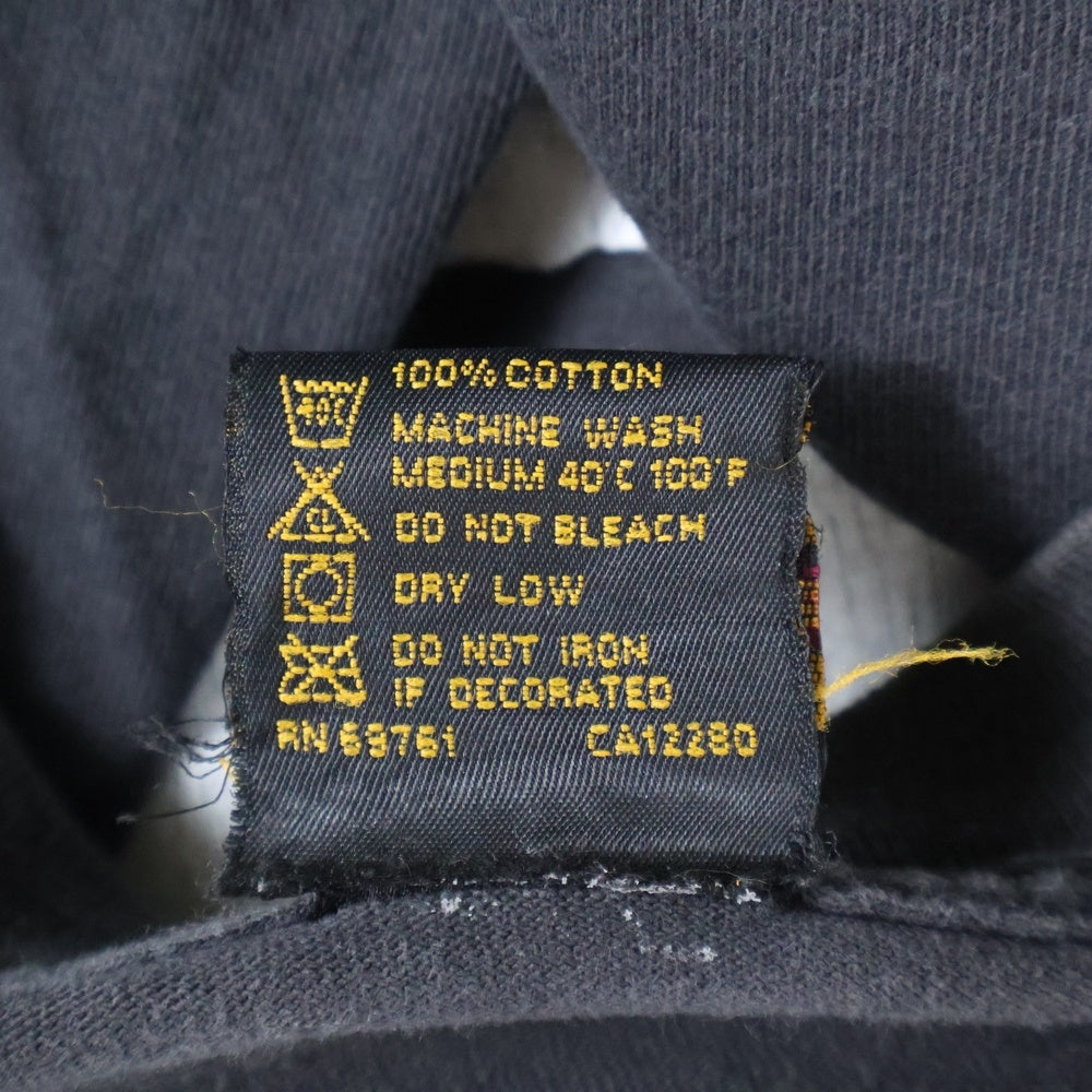 VINTAGE(ヴィンテージ) 90s PINK FLOYD NORTH DIVISION BELL ピンクフロイド 両面プリント 半袖Tシャツ ブラック