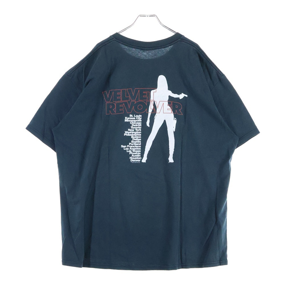 VINTAGE(ヴィンテージ) 00s VELVET REVOLVER CONTRABAND TEE 両面プリント Tシャツ 半袖カットソー ブラック