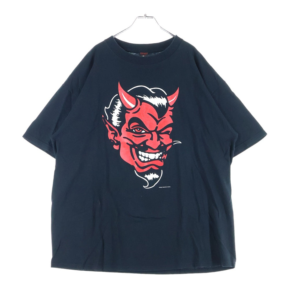 VINTAGE(ヴィンテージ) 90s RED DEVIL FASHION VICTIM レッドデビル ファッションヴィクティム Tシャツ 半袖カットソー ブラック
