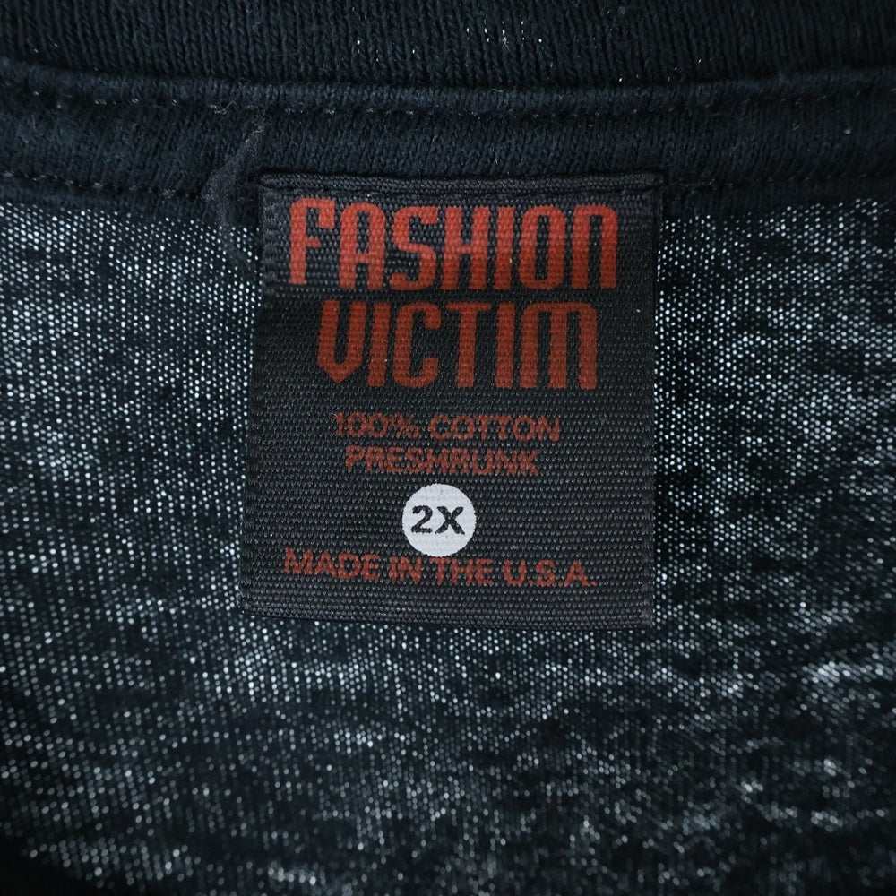 VINTAGE(ヴィンテージ) 90s RED DEVIL FASHION VICTIM レッドデビル ファッションヴィクティム Tシャツ 半袖カットソー ブラック