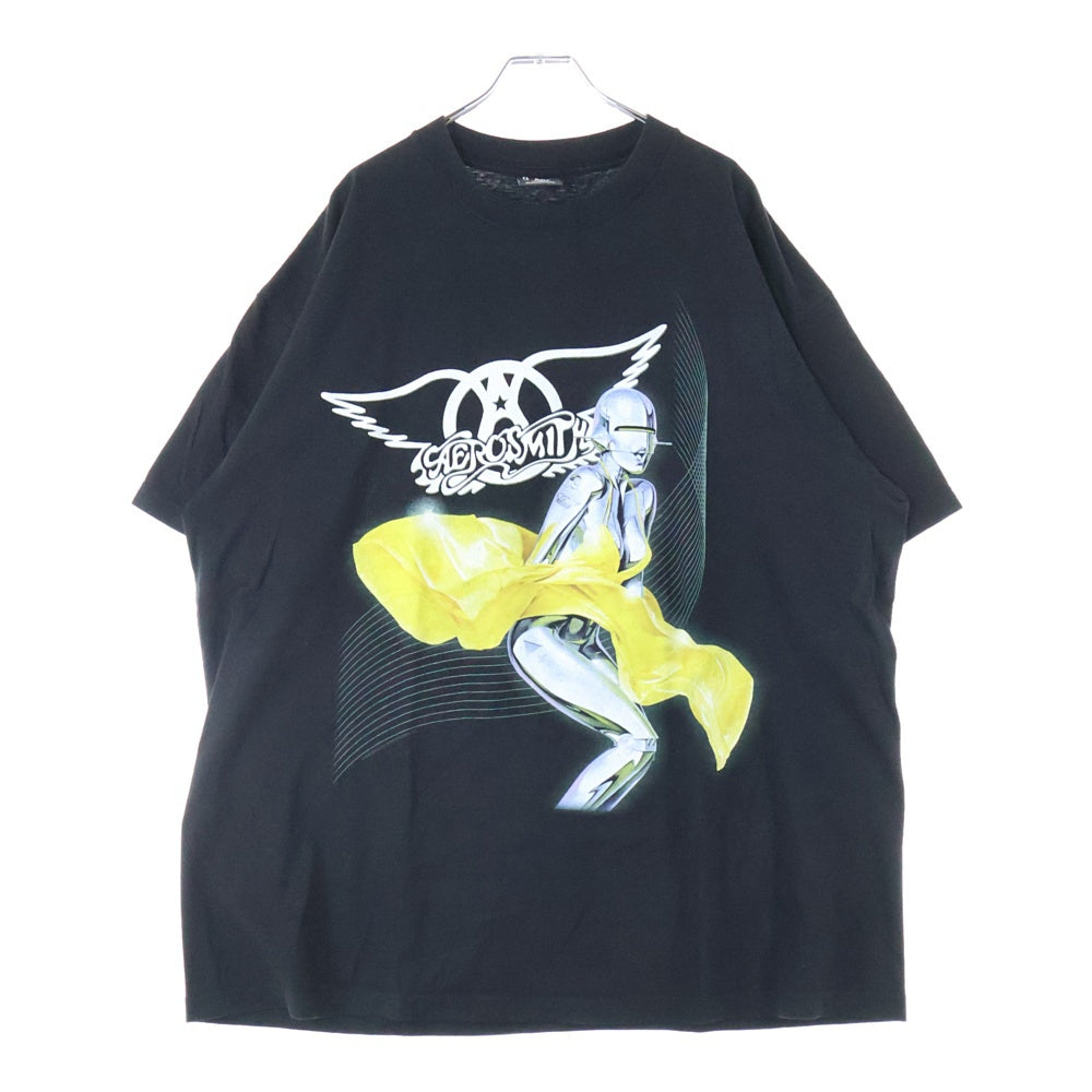 VINTAGE(ヴィンテージ) 90s AEROSMITH SORAYAMA JUST PUSH PLAY エアロスミス 空山 Tシャツ 半袖カットソー ブラック