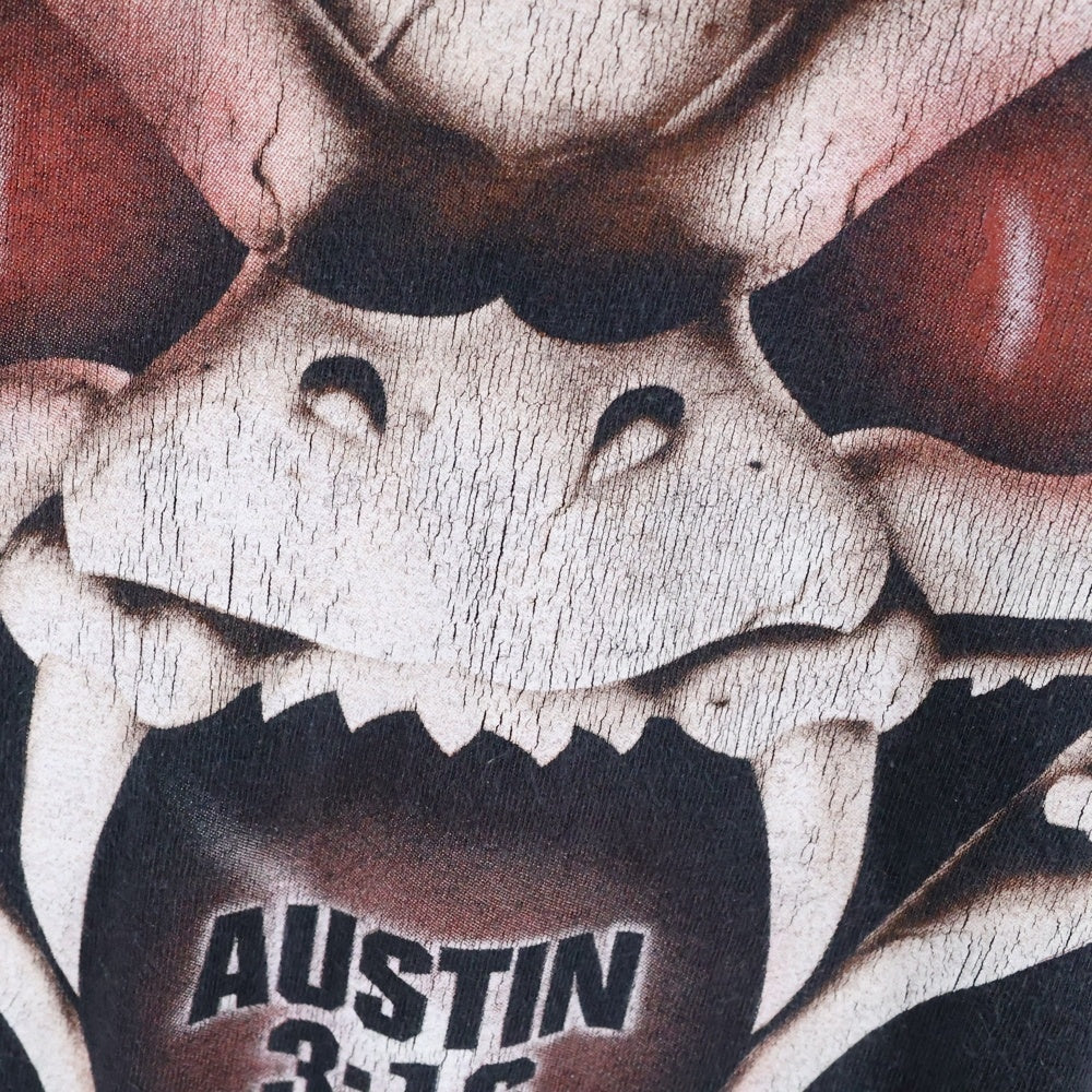 VINTAGE(ヴィンテージ) 90s STONE COLD STEVE AUSTIN 両面プリント Tシャツ 半袖カットソーブラック