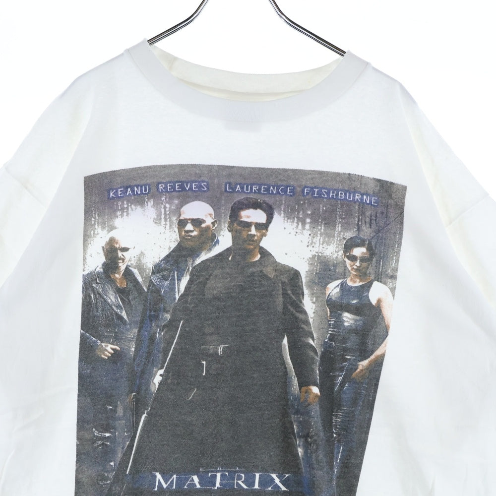 VINTAGE(ヴィンテージ) 00s MATRIX MOVIE TEE マトリックス 両面プリント Tシャツ 半袖カットソー ホワイト